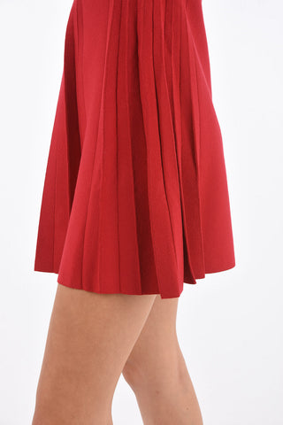 Short Sleeve Accordion Mini Dress