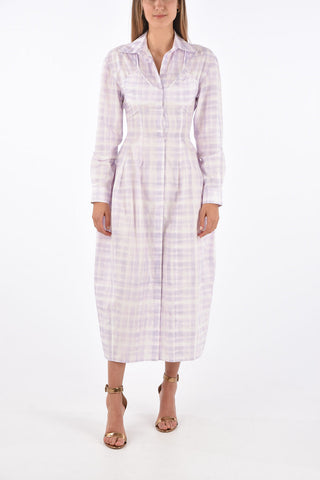 Tartan Unstructured Shirt-Dress
