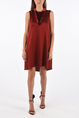 GARAVANI Satin Draped Dress