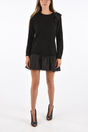 Knit Mini Dress with Bow