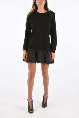 Knit Mini Dress with Bow