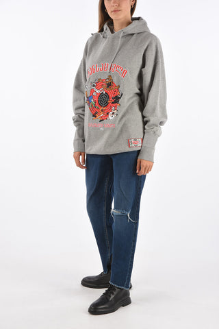 embroidered oversize fit sweatshirt