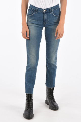 Frayed Hem ADELE Slim Fit Jeans