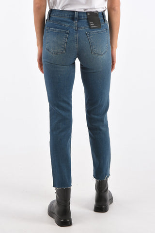 Frayed Hem ADELE Slim Fit Jeans
