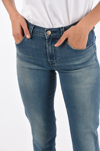 Frayed Hem ADELE Slim Fit Jeans