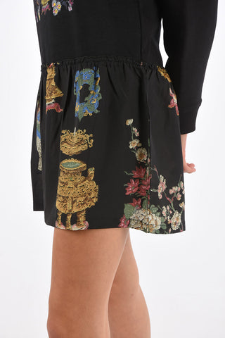 Floral Sweat Mini Dress
