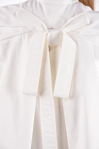 LE BLANC Mini Tunica con Tasche a Filo