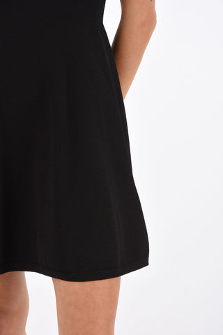 GARAVANI Mini Dress con Scollo in Pizzo Macramé