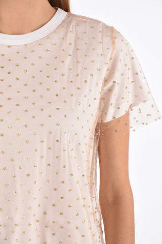 Mini Dress in Tulle con Pailettes