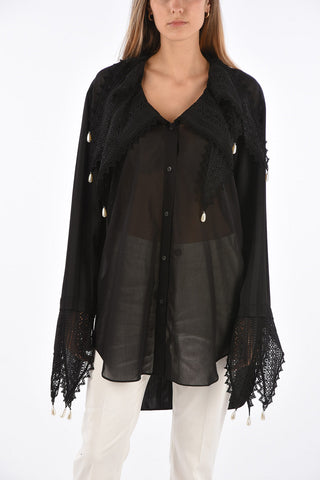 Shirt LACE PETAL with Jewel Applications