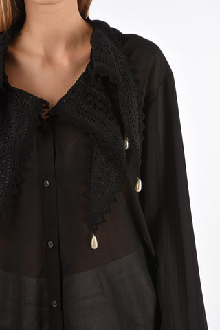 Shirt LACE PETAL with Jewel Applications