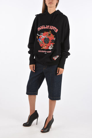 Embroidered hoodie sweatshirt