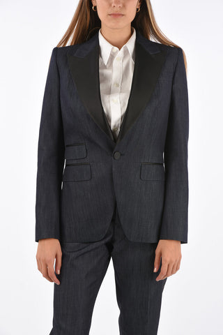 Lined Peaked Lapel Suit 