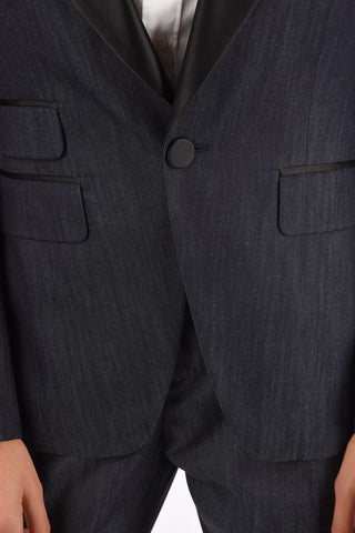 Lined Peaked Lapel Suit 