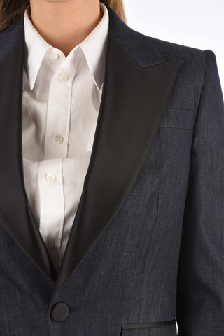 Lined Peaked Lapel Suit 