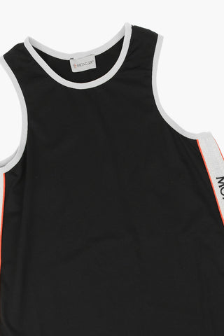 Nylon Dress with logoed side band