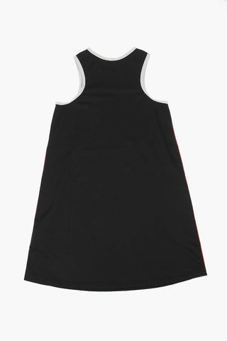 Nylon Dress with logoed side band