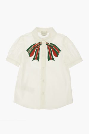 Bow Embroidered Shirt