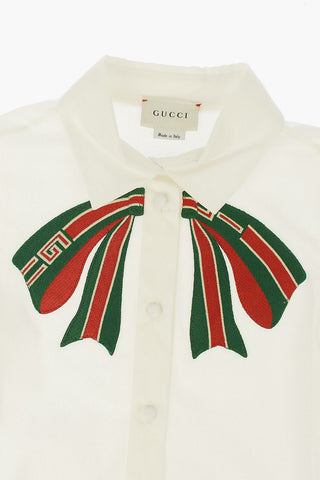 Bow Embroidered Shirt