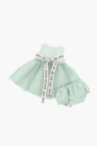 Dress with Tulle Skirt