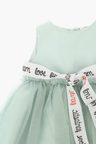 Dress with Tulle Skirt