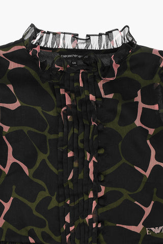 EMPORIO Printed Wrinkled Dress