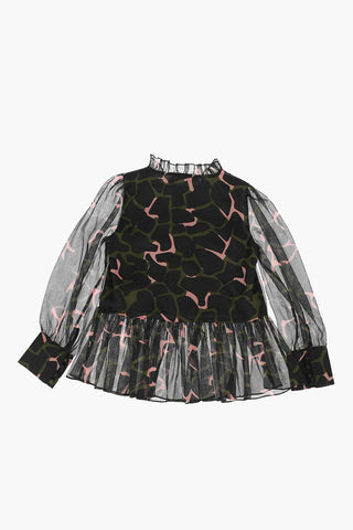 EMPORIO Printed Wrinkled Dress