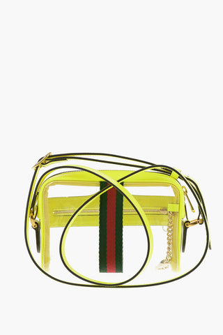 Vinyl OPHIDIA Camera Bag with Leather Trimmings