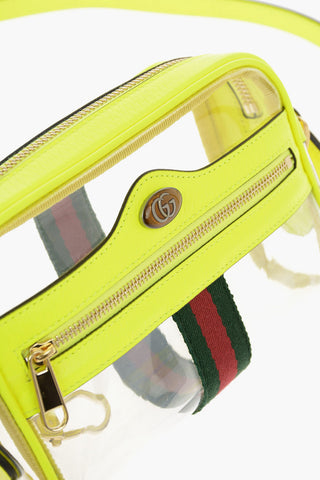 Vinyl OPHIDIA Camera Bag with Leather Trimmings