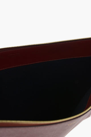 Leather Document Holder with Zip Closure