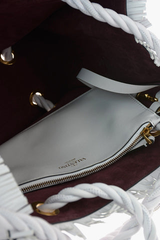 GARAVANI Borsa Tote in Pelle THE ROPE con frange