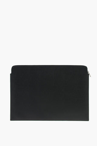 Leather Document Holder with Zip Closure