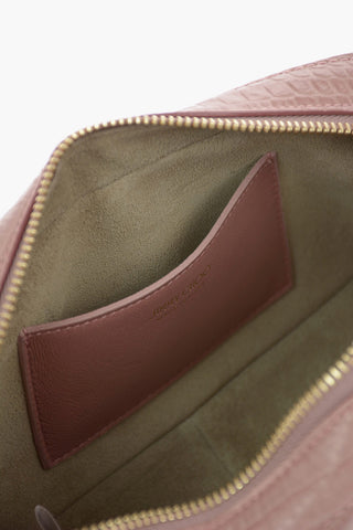 Croco Printed Leather VARENNE Camera Bag
