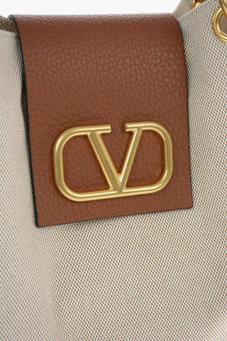 GARAVANI Canvas Tote bag with Leather Details