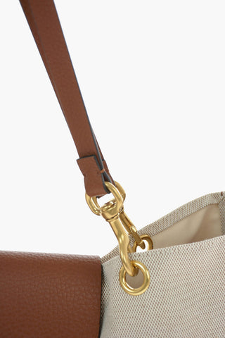 GARAVANI Canvas Tote bag with Leather Details