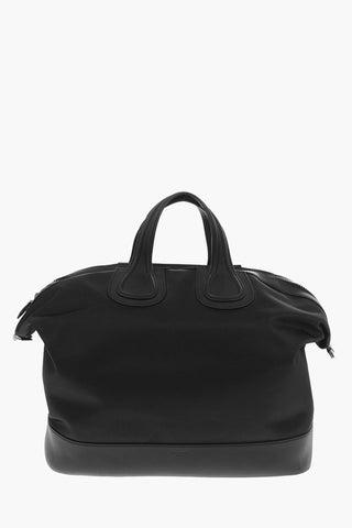 Leather NIGHTINGALE Tote Bag with removable shoulder strap