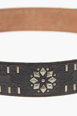 40mm Studded Leather GIPSY CARAVAN Belt