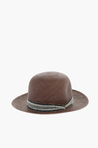 rafia Bowler Hat