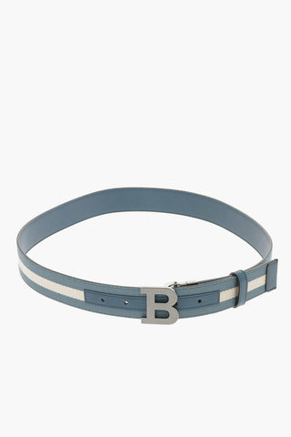 35mm reversible leather and Fabric B BUCKLE Belt
