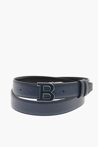 Reversible leather B BUCKLENAMEL Belt 35mm 