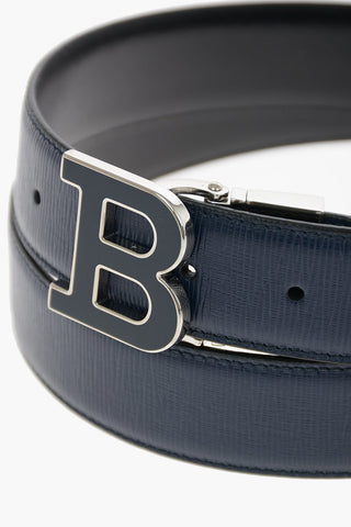 Reversible leather B BUCKLENAMEL Belt 35mm 