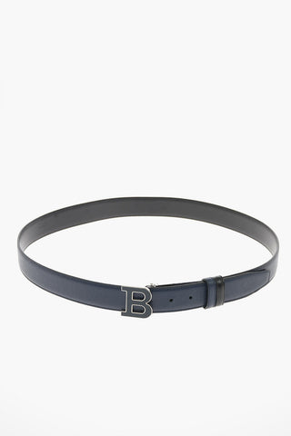 Reversible leather B BUCKLENAMEL Belt 35mm 