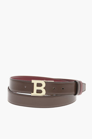 35mm reversible leather B OBLIQUE Belt