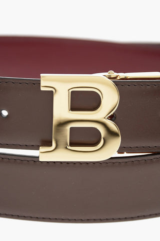35mm reversible leather B OBLIQUE Belt