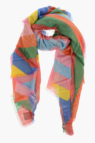 Lurex Scarf with Fringed
