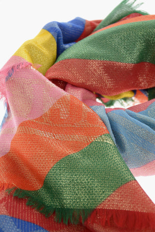 Lurex Scarf with Fringed