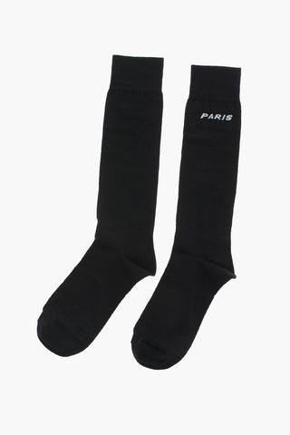 Cotton Blend Long Socks