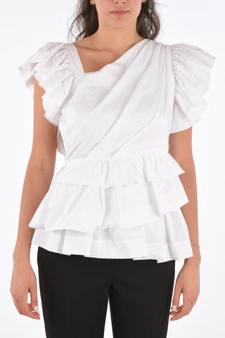 Draped Flounced Top