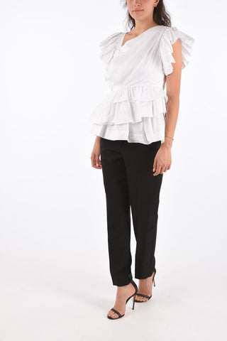 Draped Flounced Top