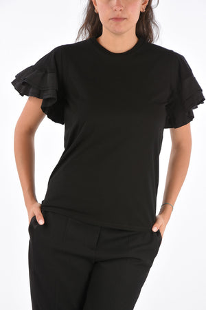 Flounced Sleeve T-Shirt